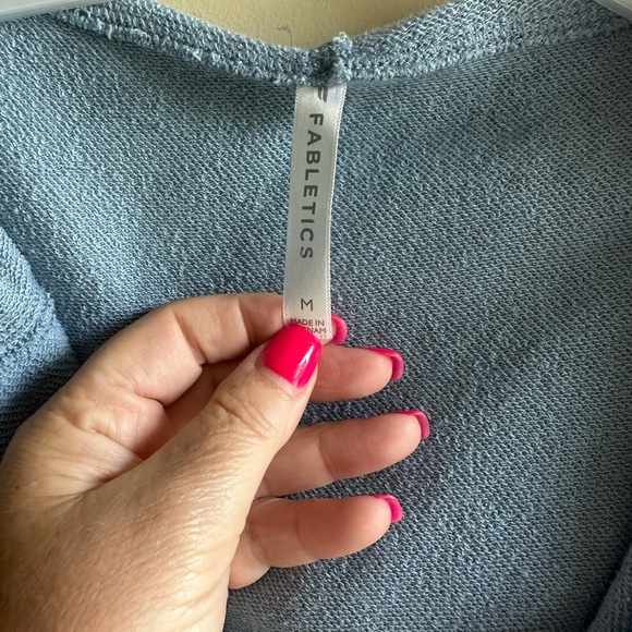 Fabletics Sky Blue Knit Top - Picture 3 of 5